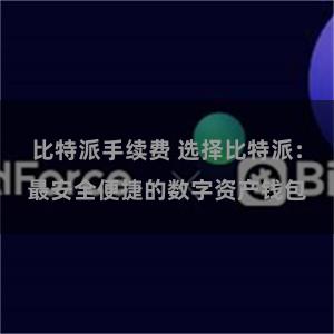 比特派手续费 选择比特派：最安全便捷的数字资产钱包